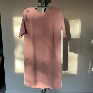 Elegant Pink Short Sleeve Dress